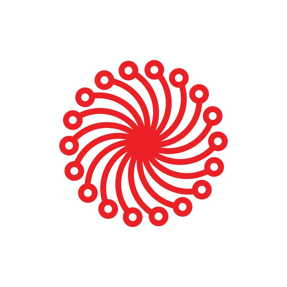 Brand Tech Logo Design. Technology Icon. Network, Internet, Communication, Computer, Software Icon. Stock illustration, vector