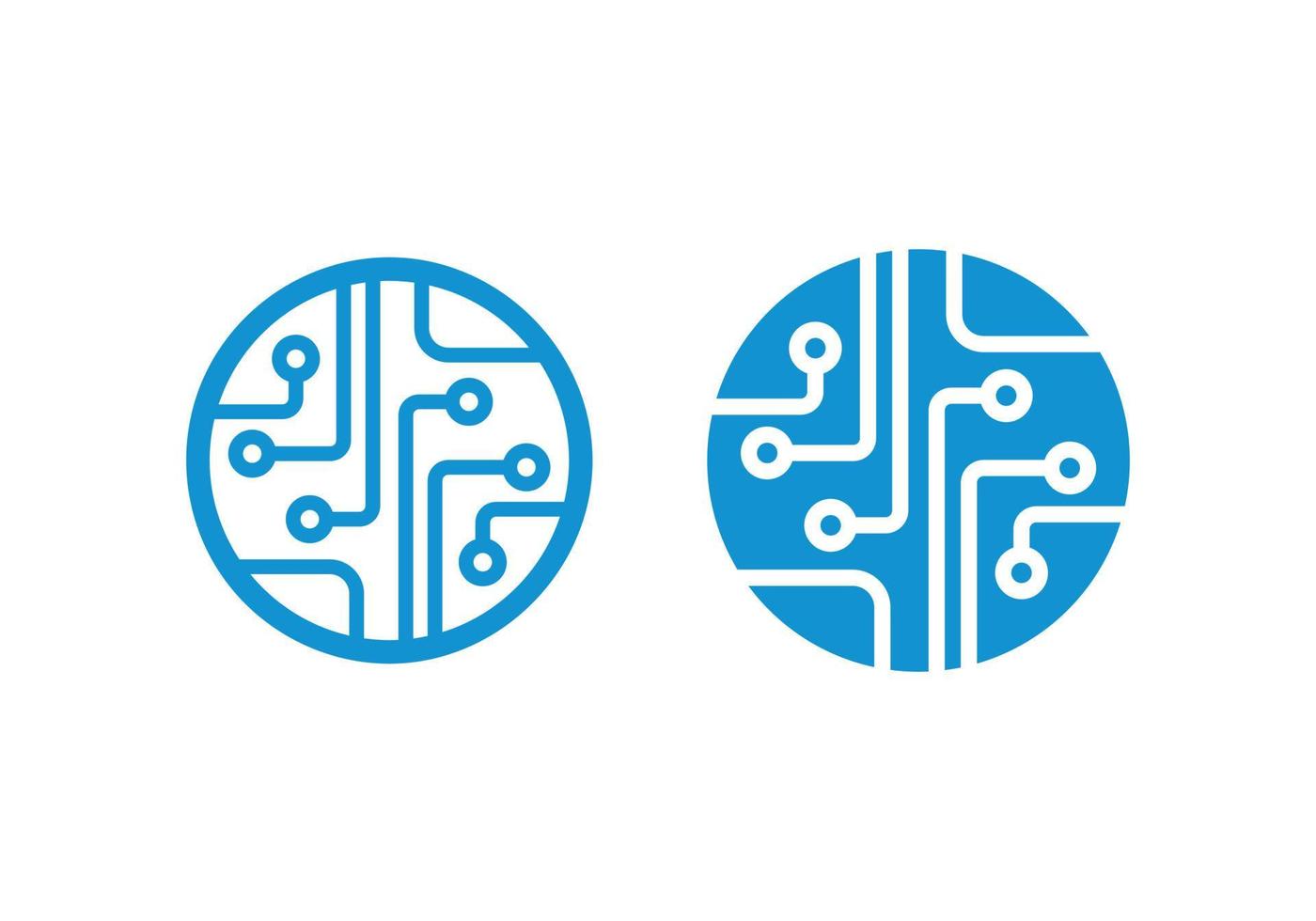 Circuit board, technology vector icon. Web site design, logo, app. Globe, World Technology Logo, Icon.