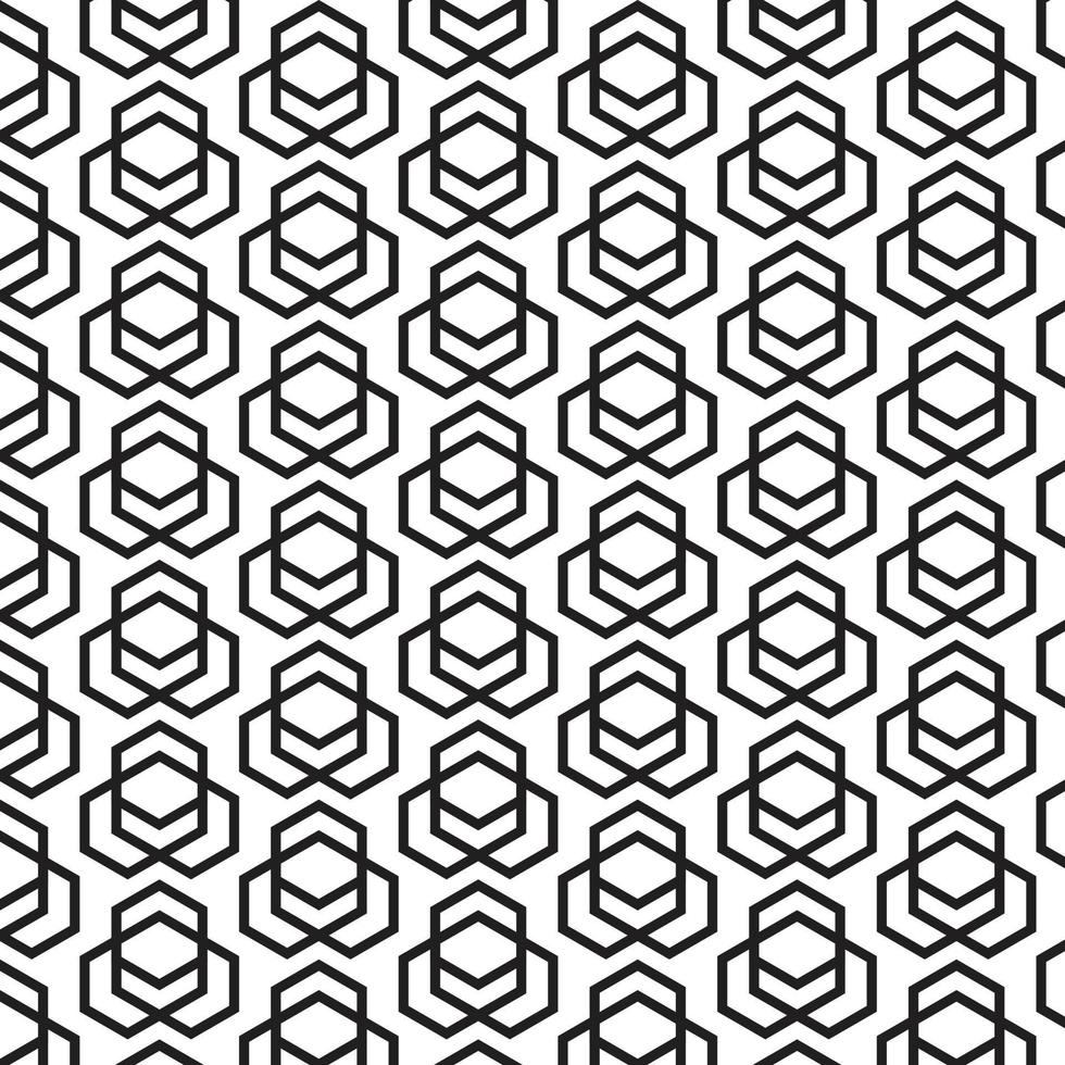 Hexagonal Geometric Pattern vector