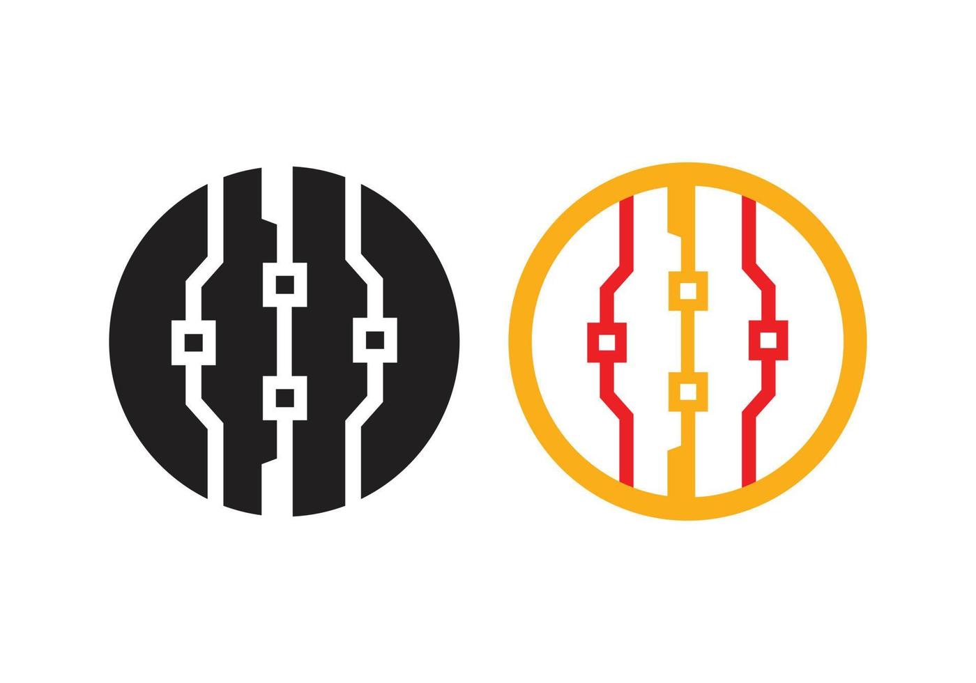 Circuit board, technology vector icon. Web site design, logo, app. Globe, World Technology Logo, Icon.