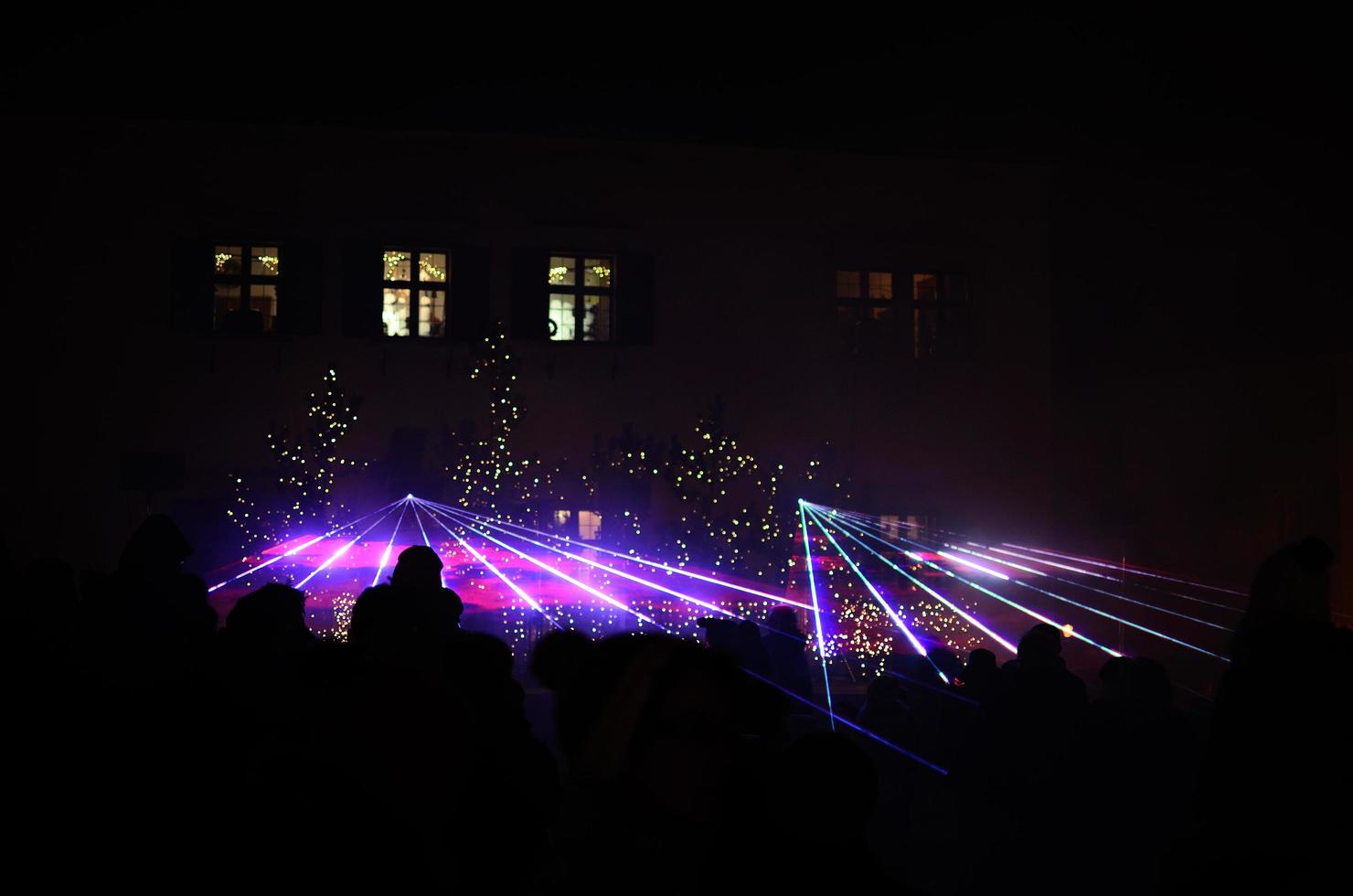 laser show with people photo