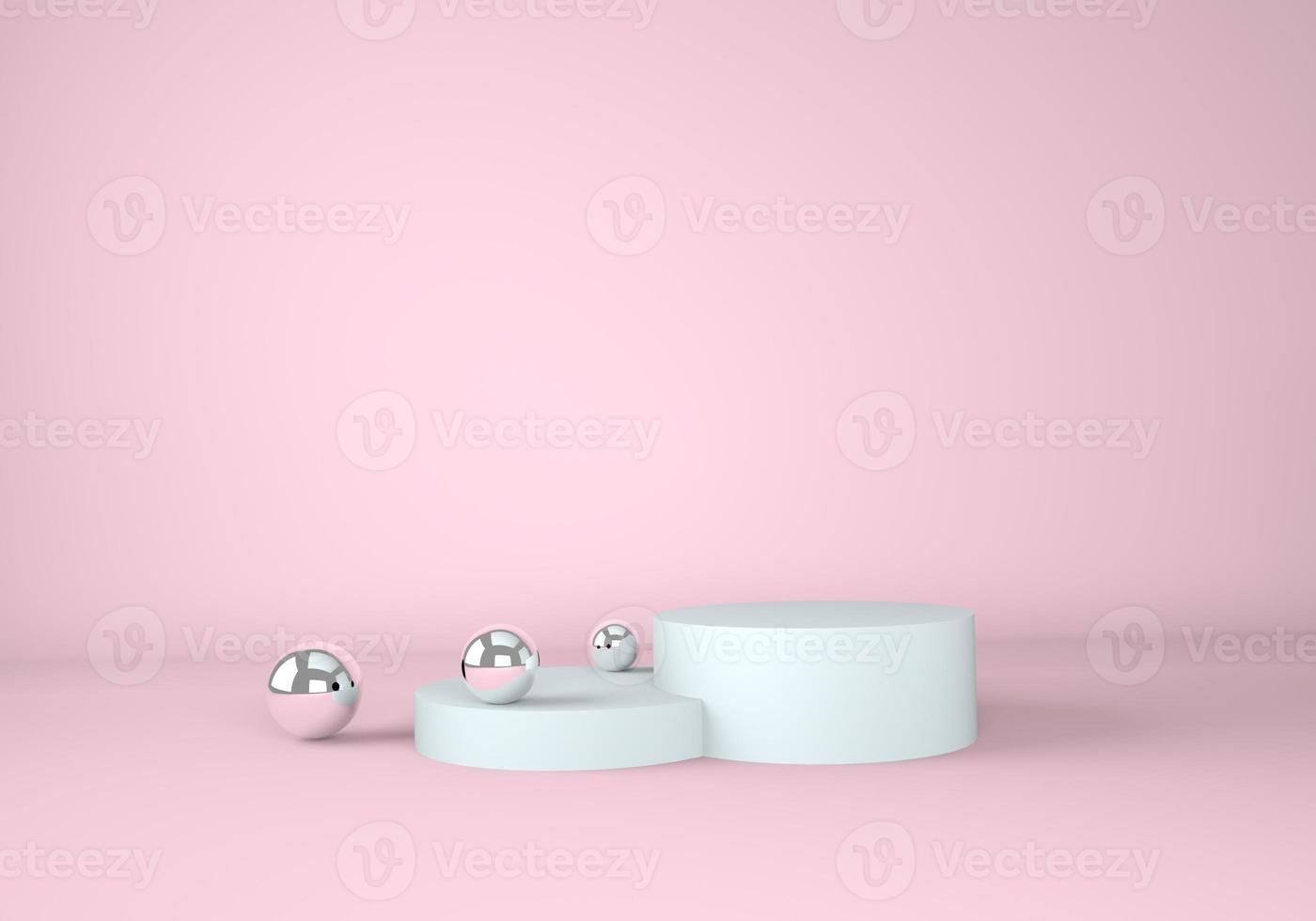3d abstract background, mock up scene geometry shape podium for product display. photo