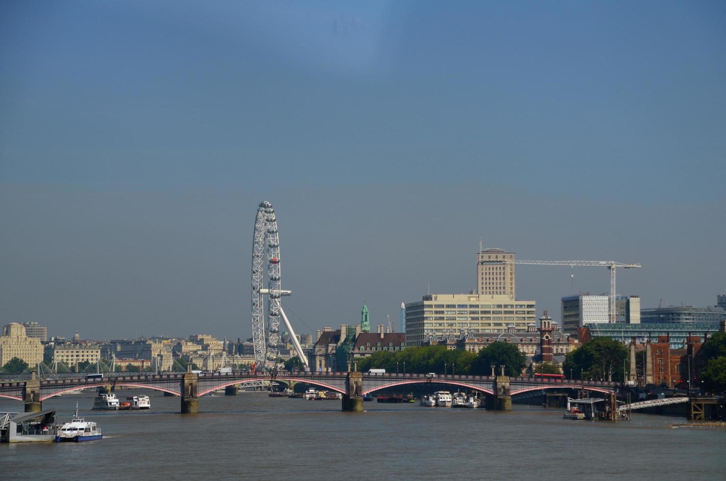 london eye and bridge photo