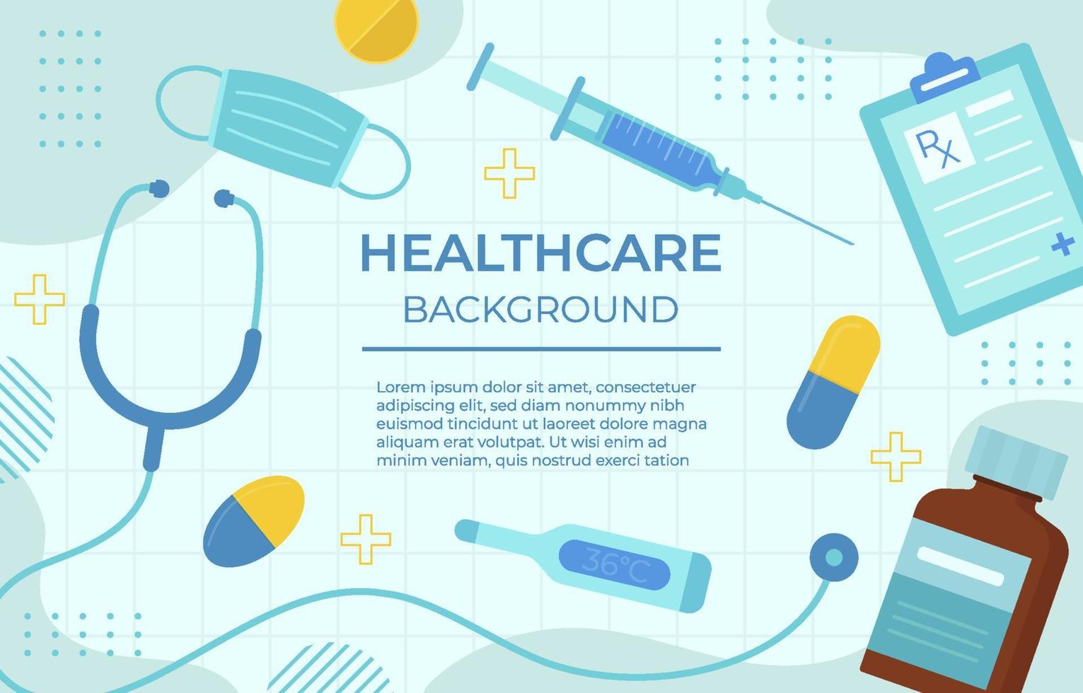 Medical Apothecaries Healthcare Background Template vector