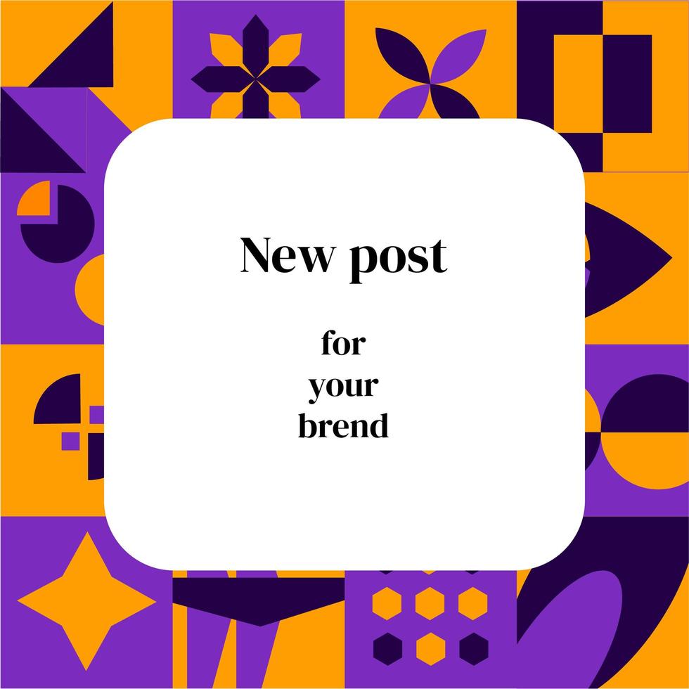banner template new post. Suitable for social media posts and web or internet advertising. Vector illustration