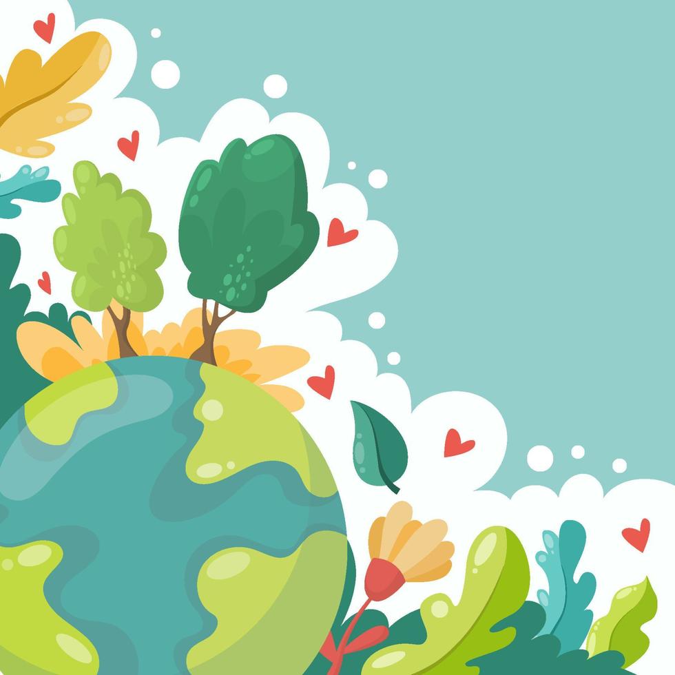 Earth Day Background vector