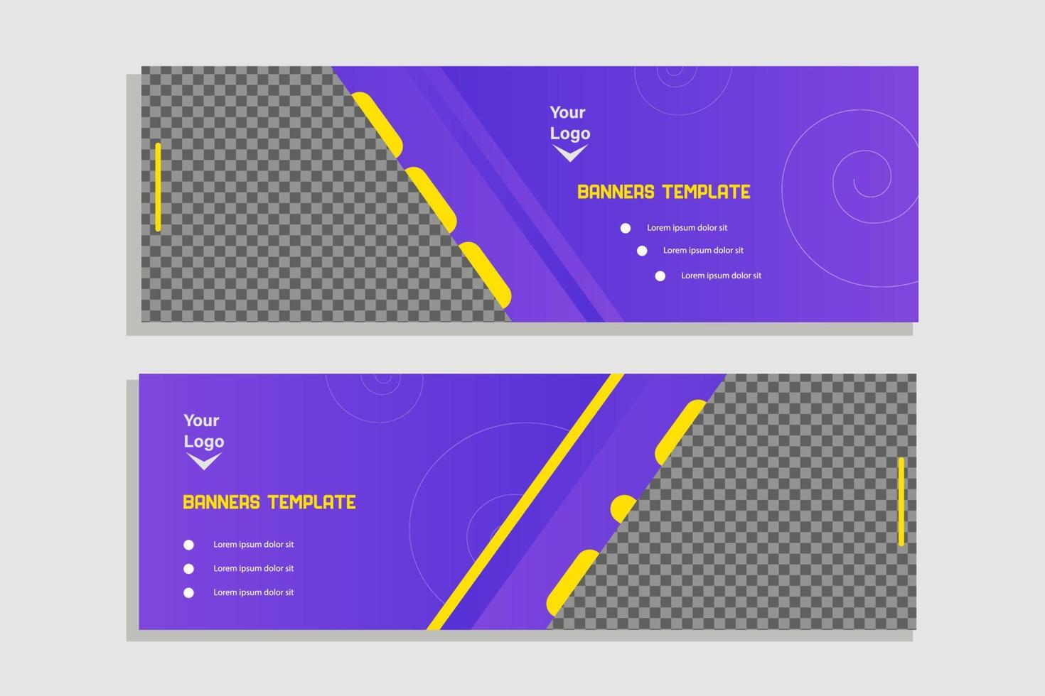 Online education banner template for social media vector