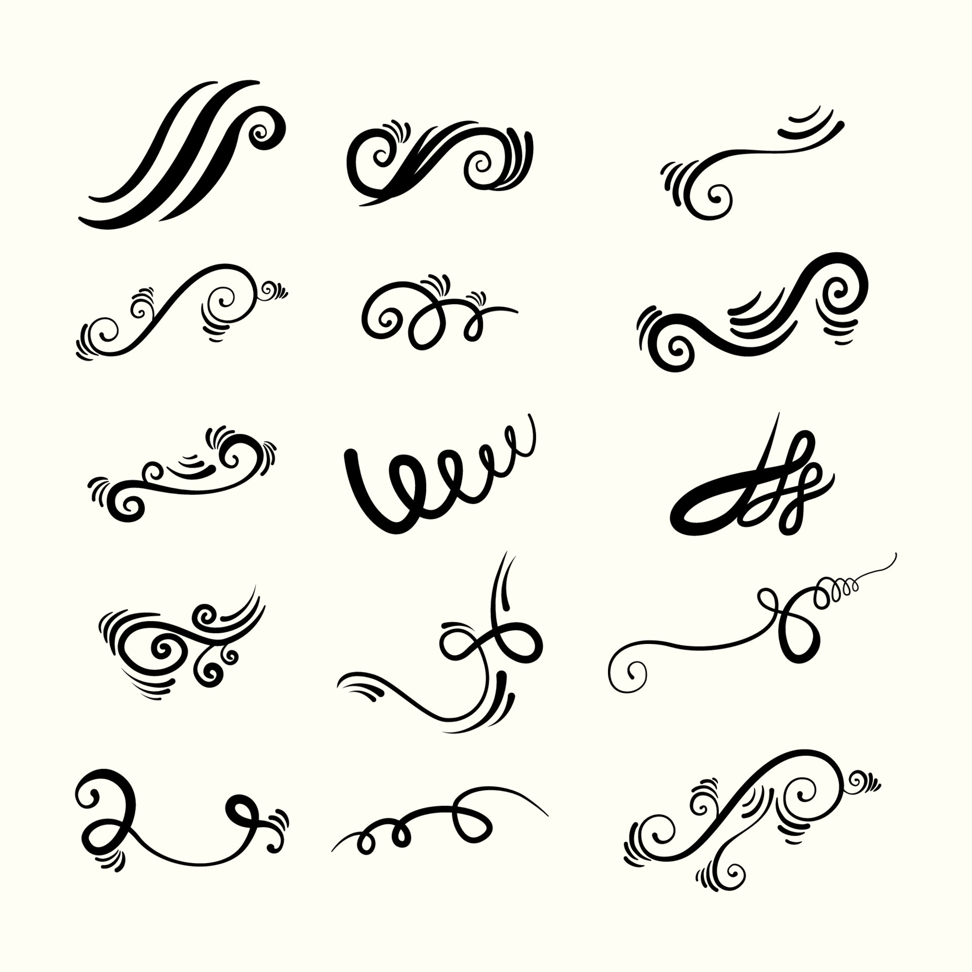 Decorative Vintage Swirl Collection Set 6174587 Vector Art at Vecteezy Decorative Vintage Swirl Collection Set 6174587 Vector Art at Vecteezy