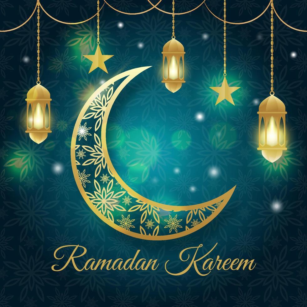 Ralistic Ramadan Background vector