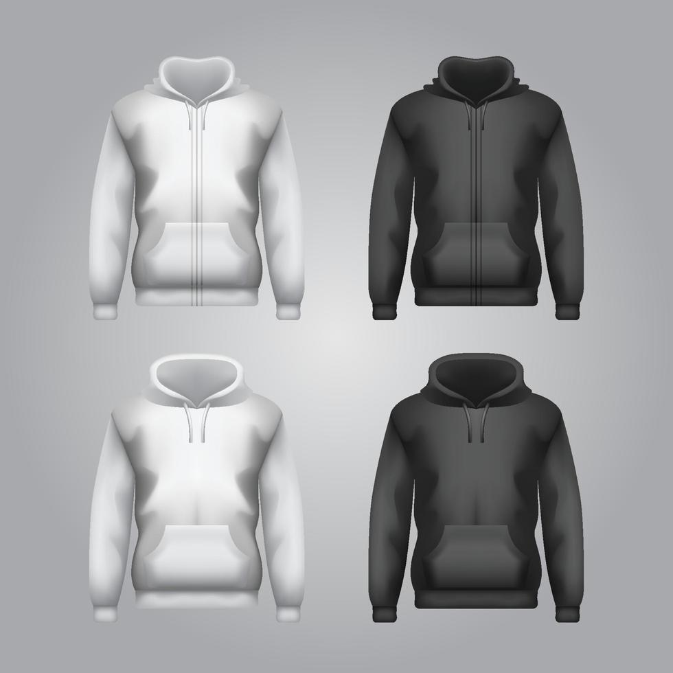 Blank Hoodie Mock Up vector