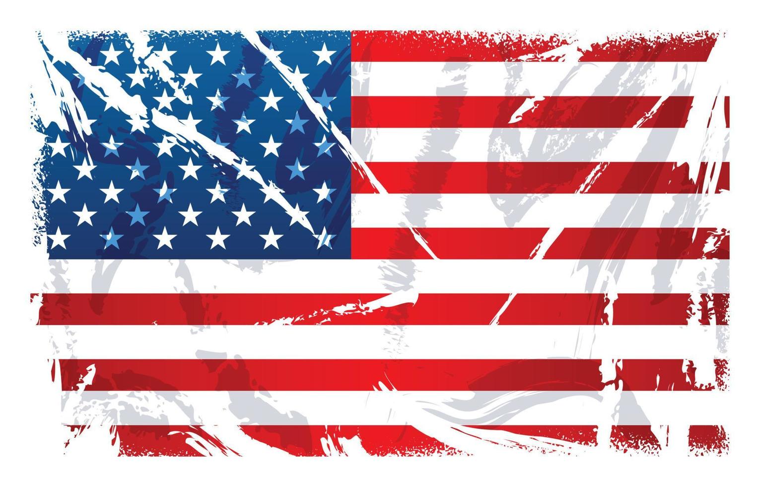 Weathering Texture American Flag vector