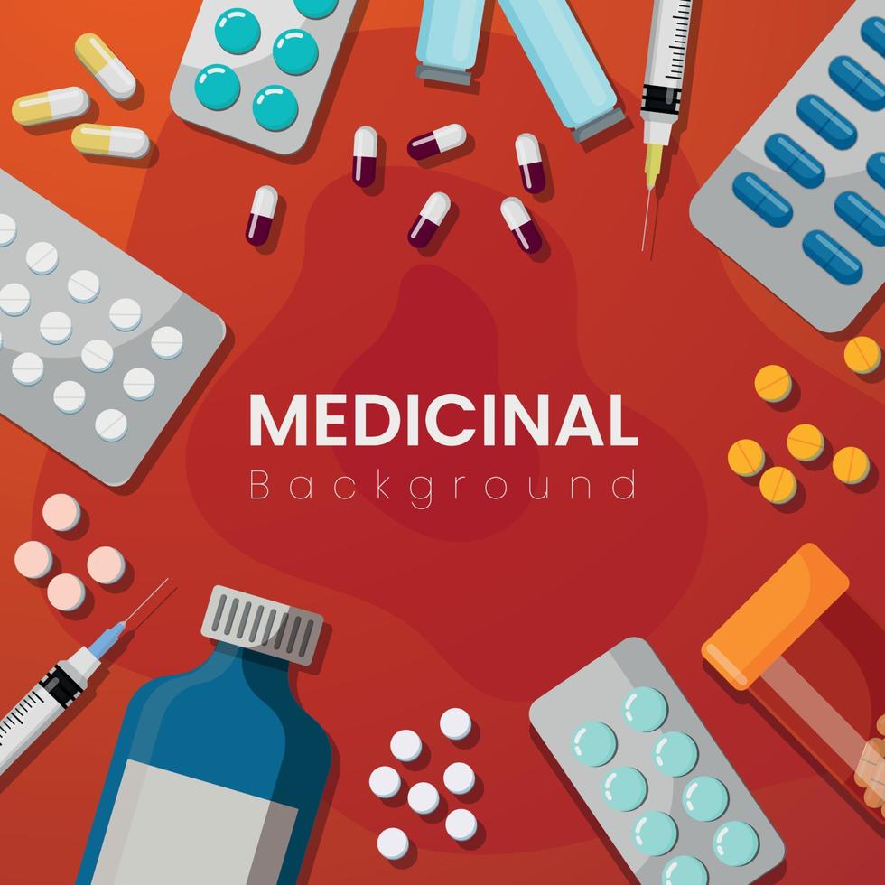 fondo medicinal boticarios vector