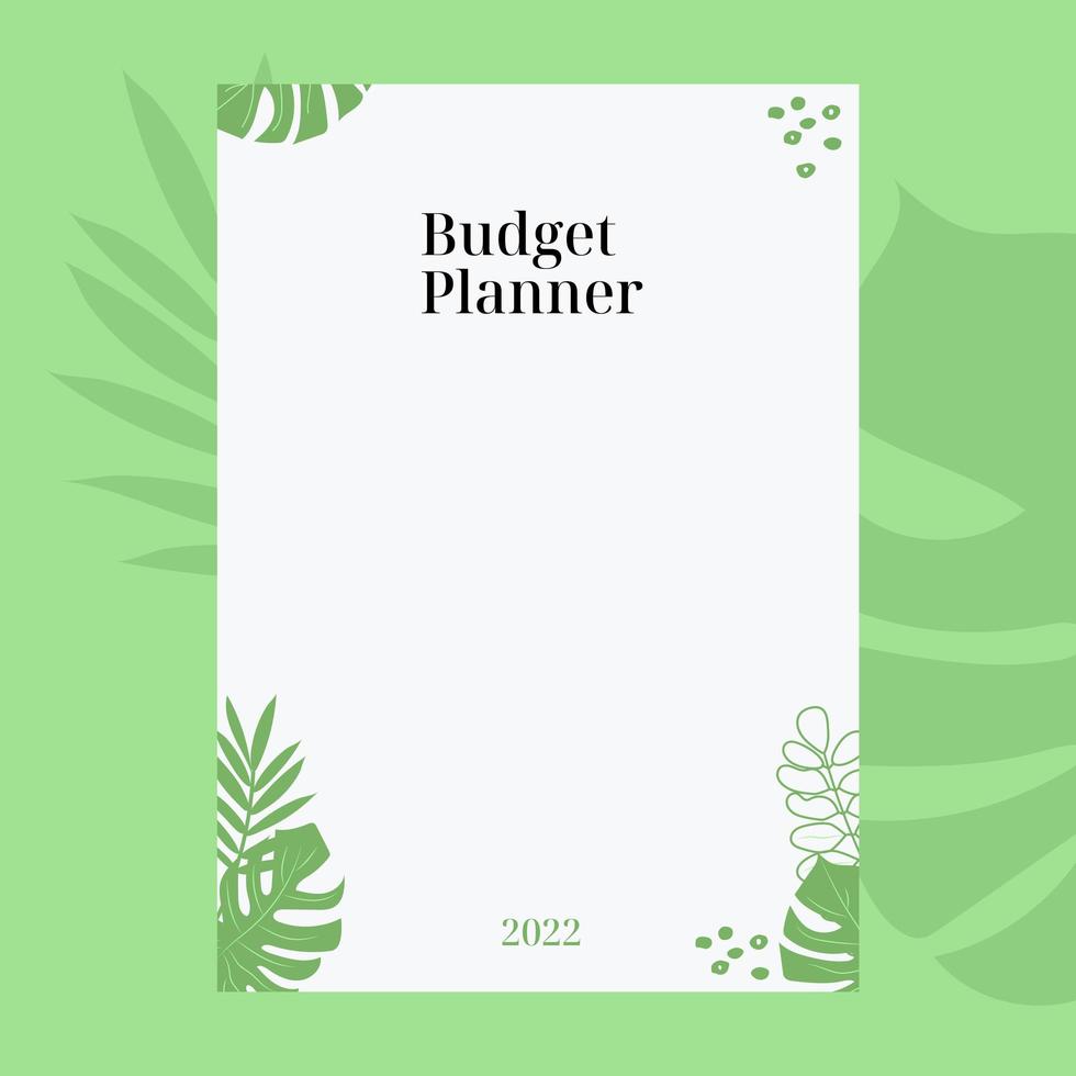 Template of vector pages of the budget planner. Daily, weekly, monthly, by projects, budget and planners. Pink nude floral design.