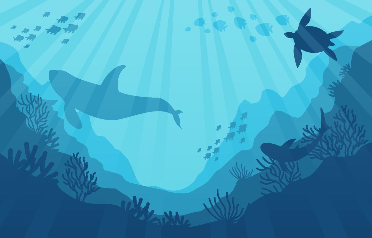 Blue Ocean Day Background vector