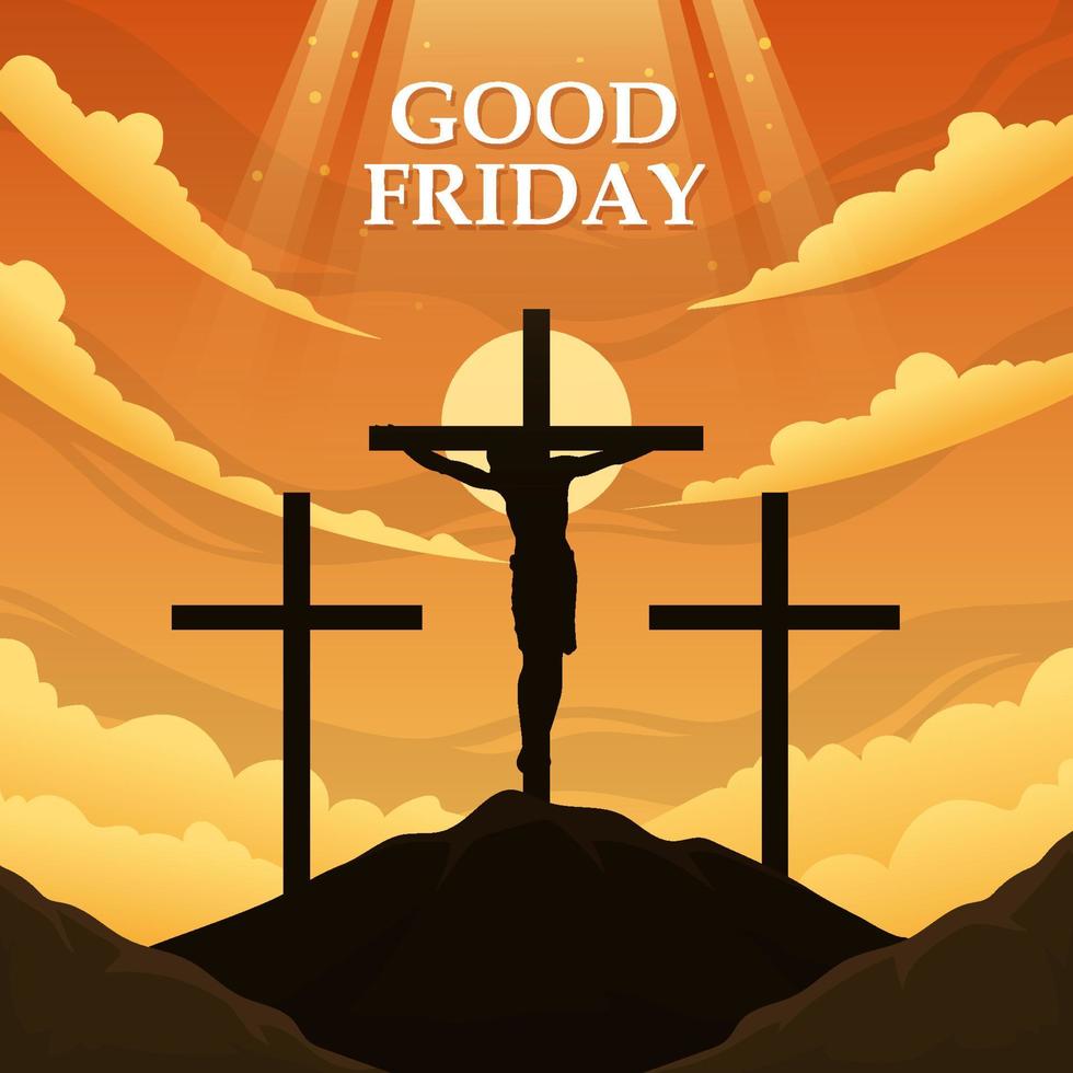 Holy Week Good Friday Background vector