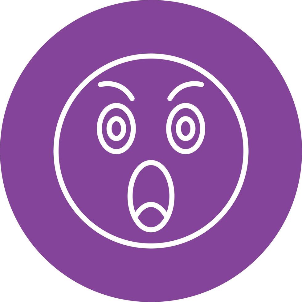 Shocked Icon Style vector