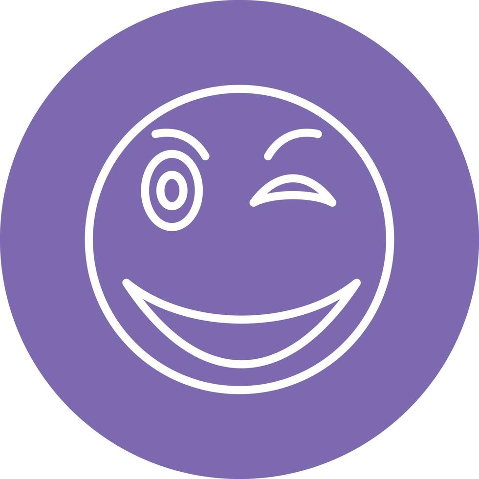 Wink Icon Style 6177844 Vector Art at Vecteezy