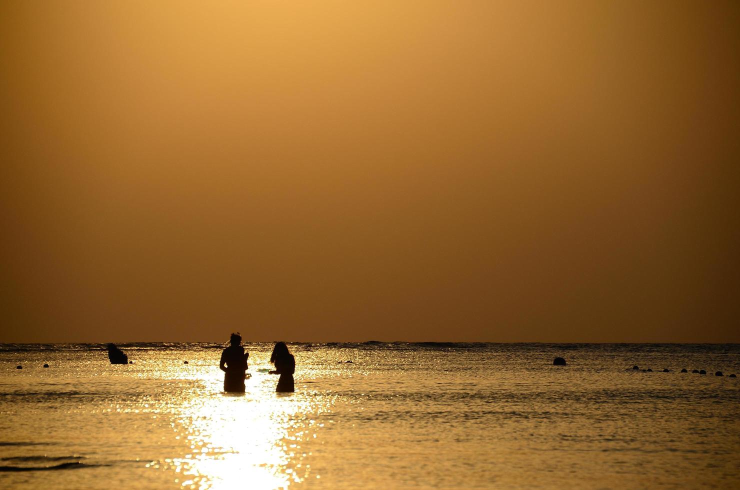 snorkel at sunrise photo