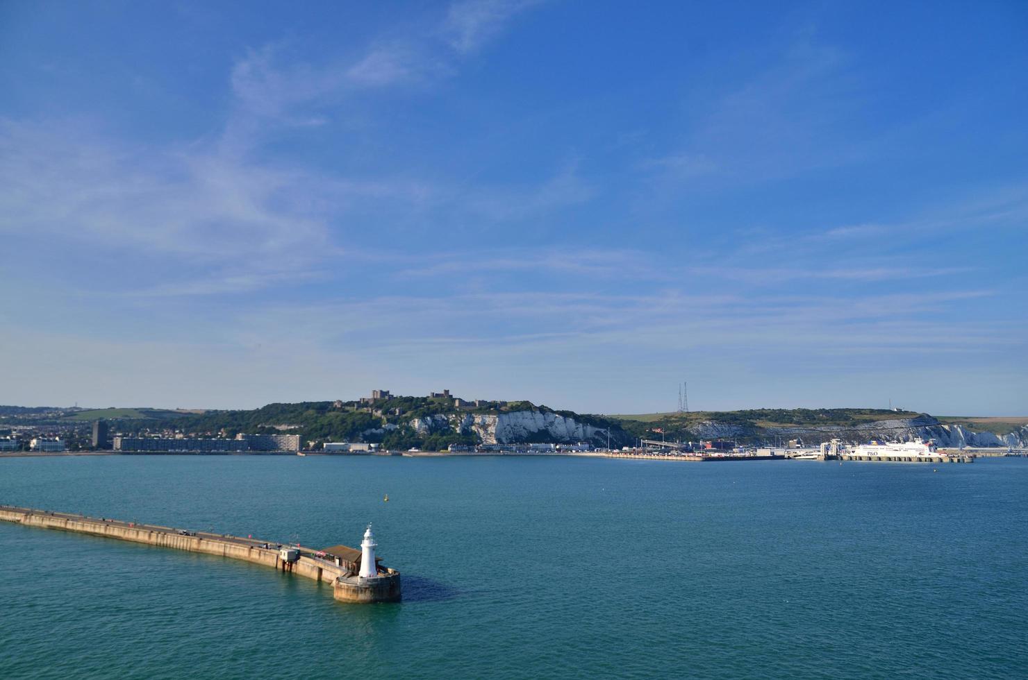 chalk rocks in dover england photo