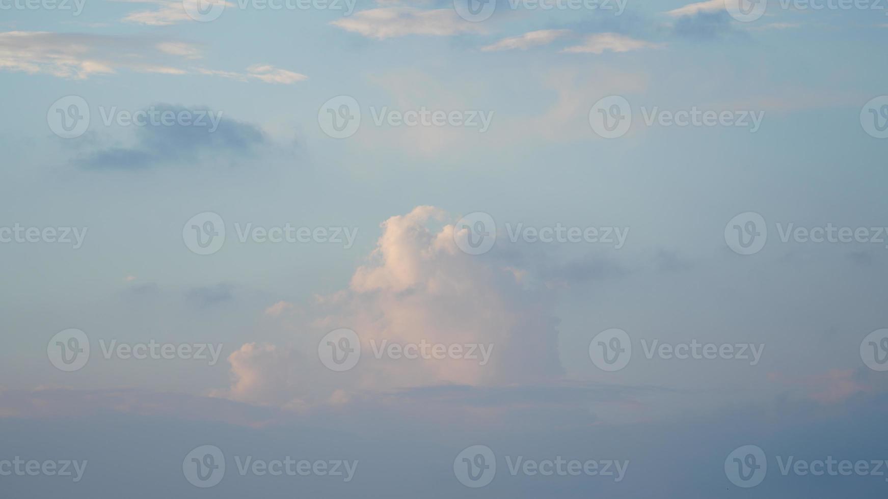 The beautiful sunset view with the silhouette and colorful clouds sky in the city photo