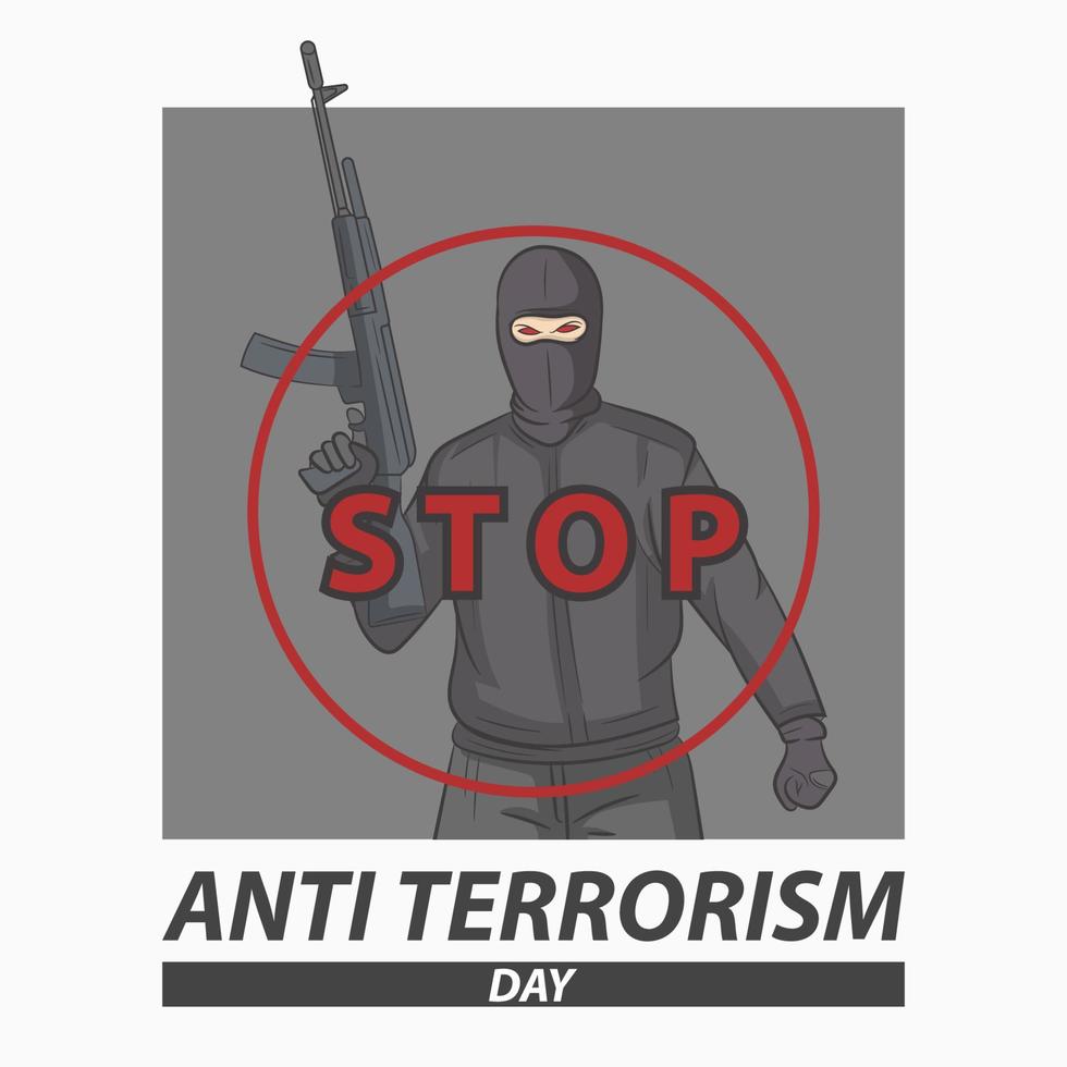 Anti Terrorism Day vector