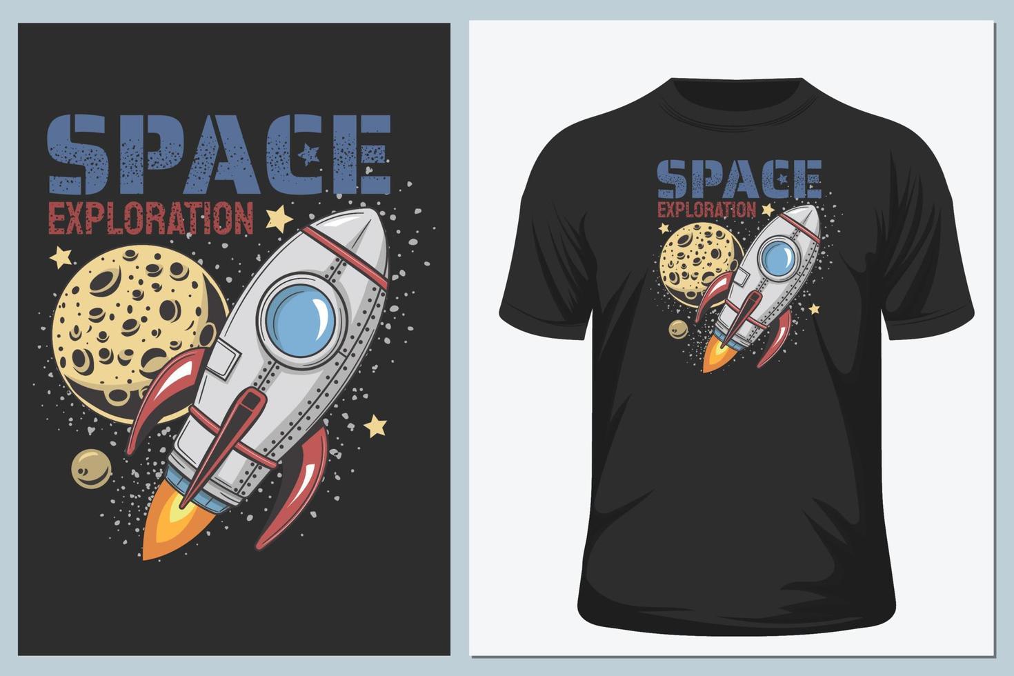 Rocket t shirt vector