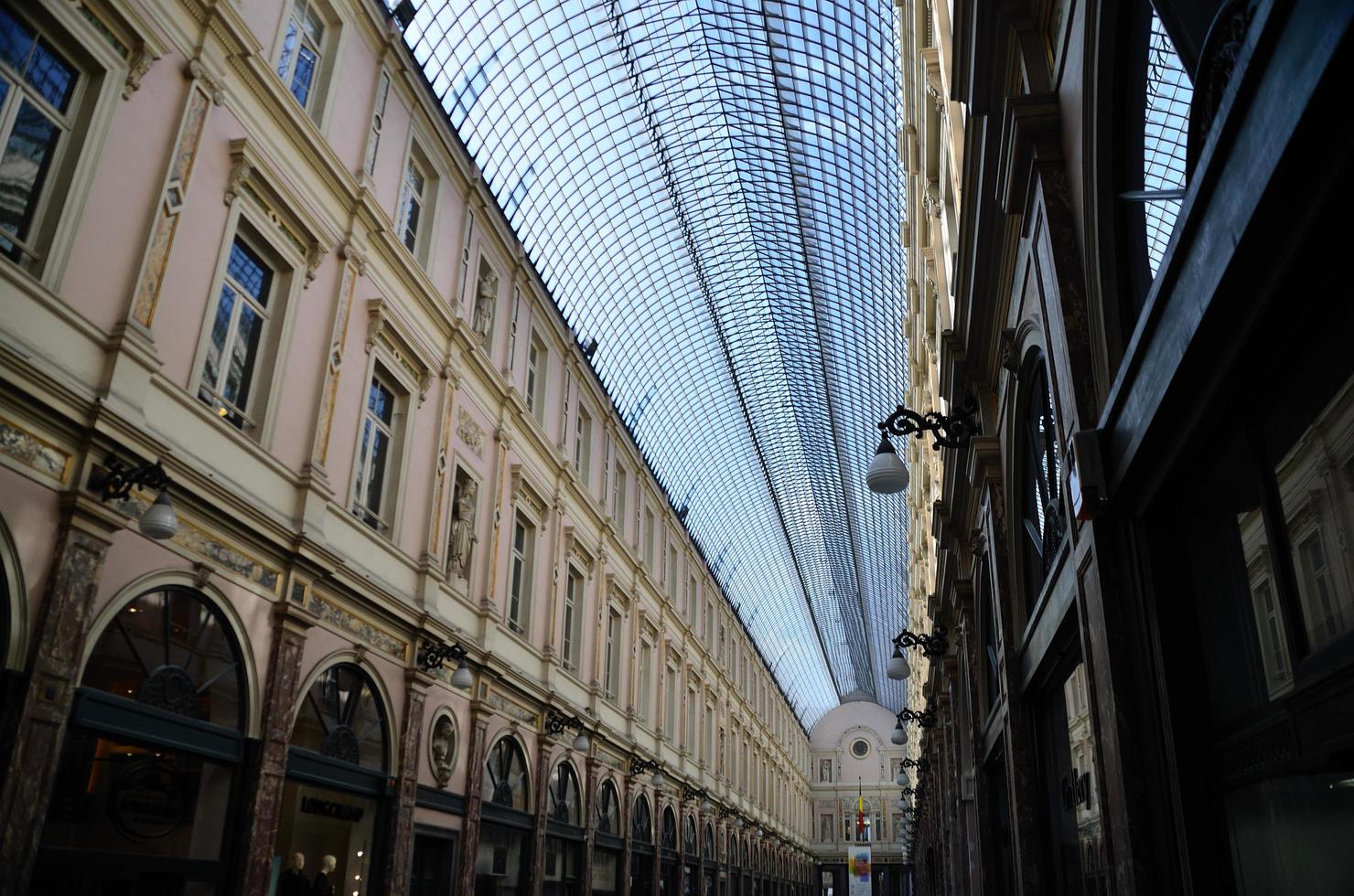 roof of street in brussels photo