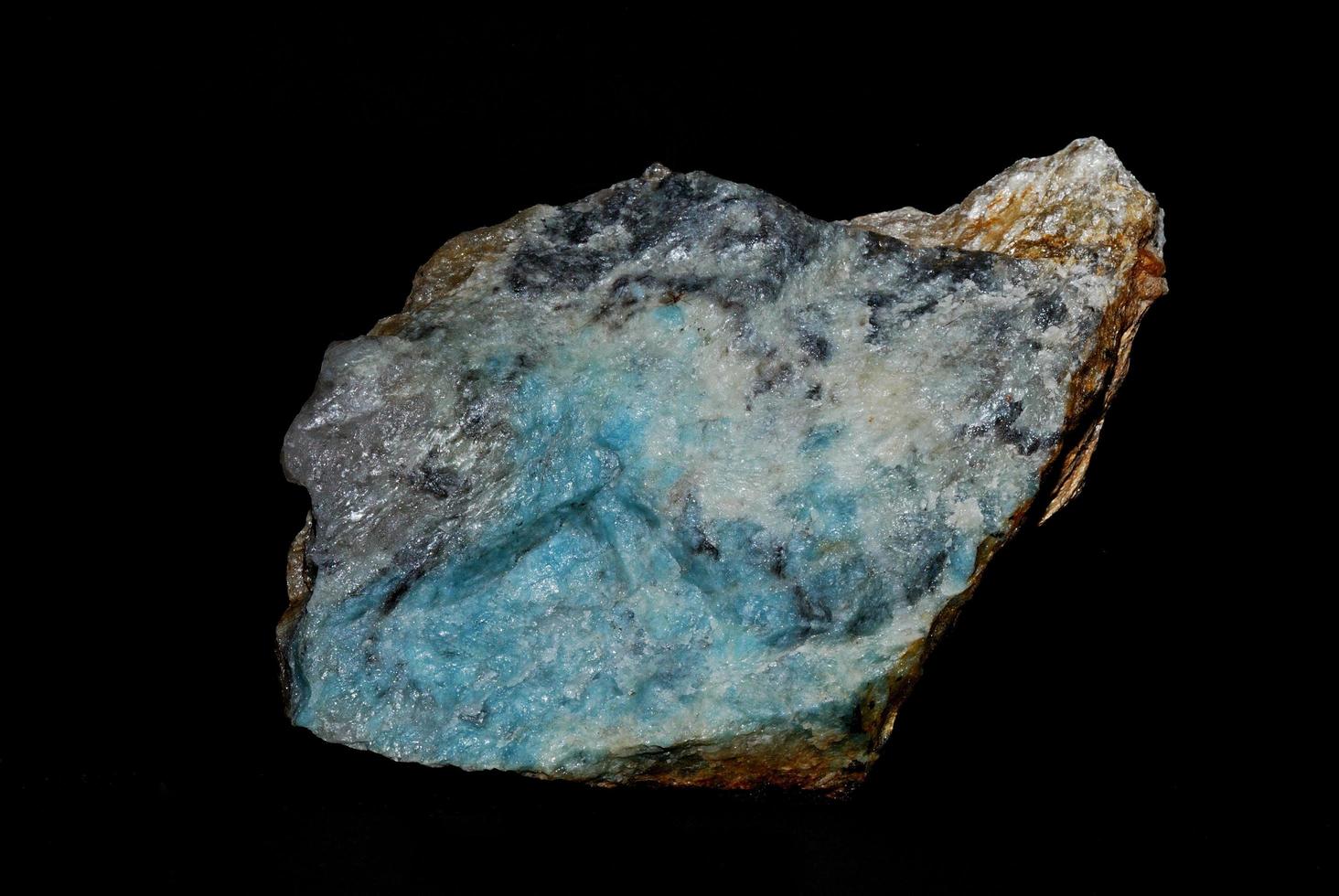 minerales con lazulita azul foto