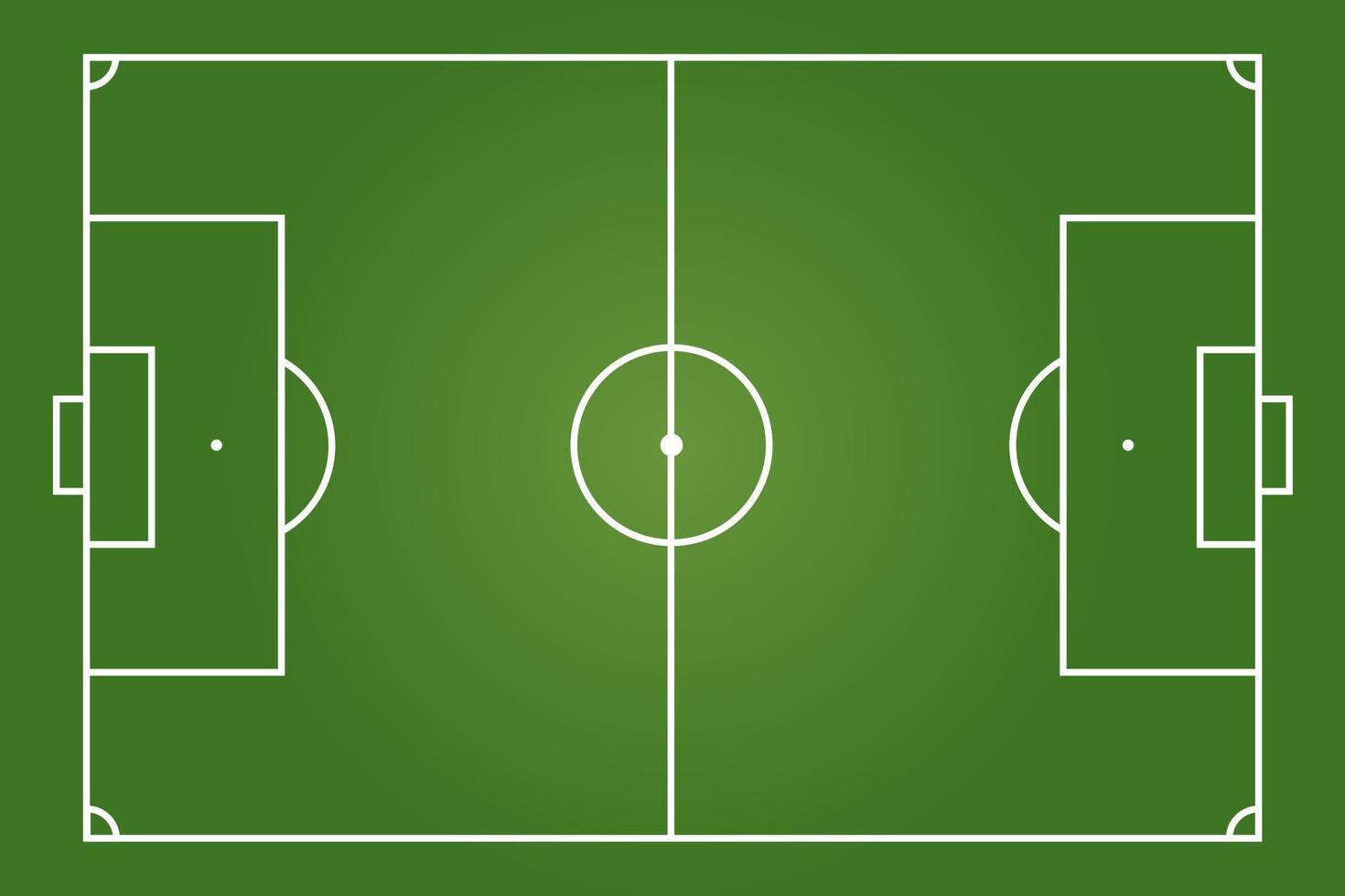Top View Of Green Football Pitch Or Soccer Field Vector Art At Vecteezy