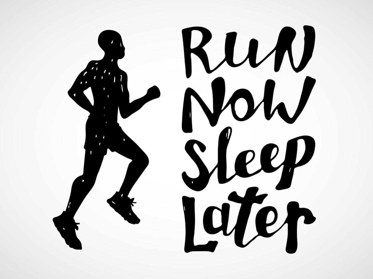 Run motivation quote vector