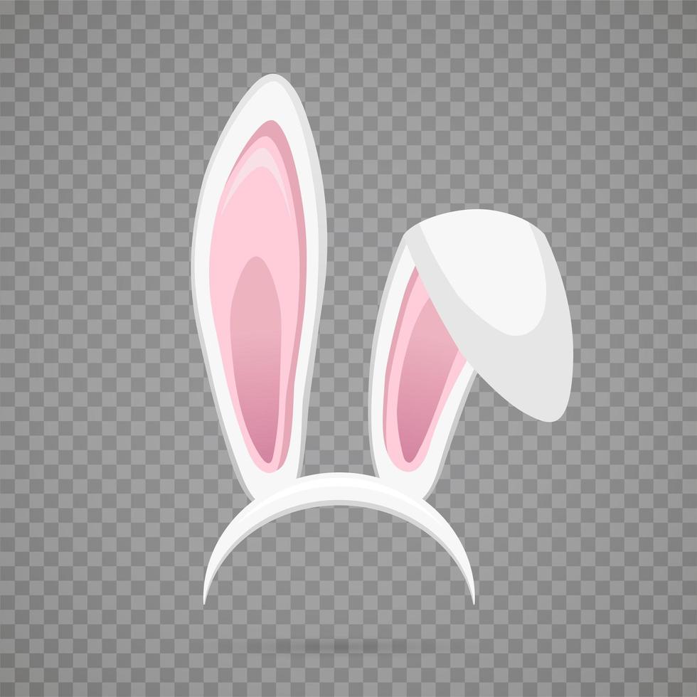 Easter mask with bunny ears isolated vector