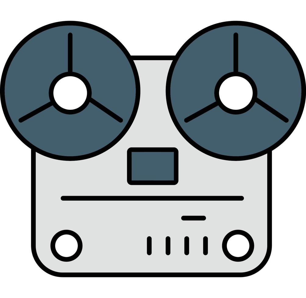 Tape Recorder Vector icon that can easily modify or edit