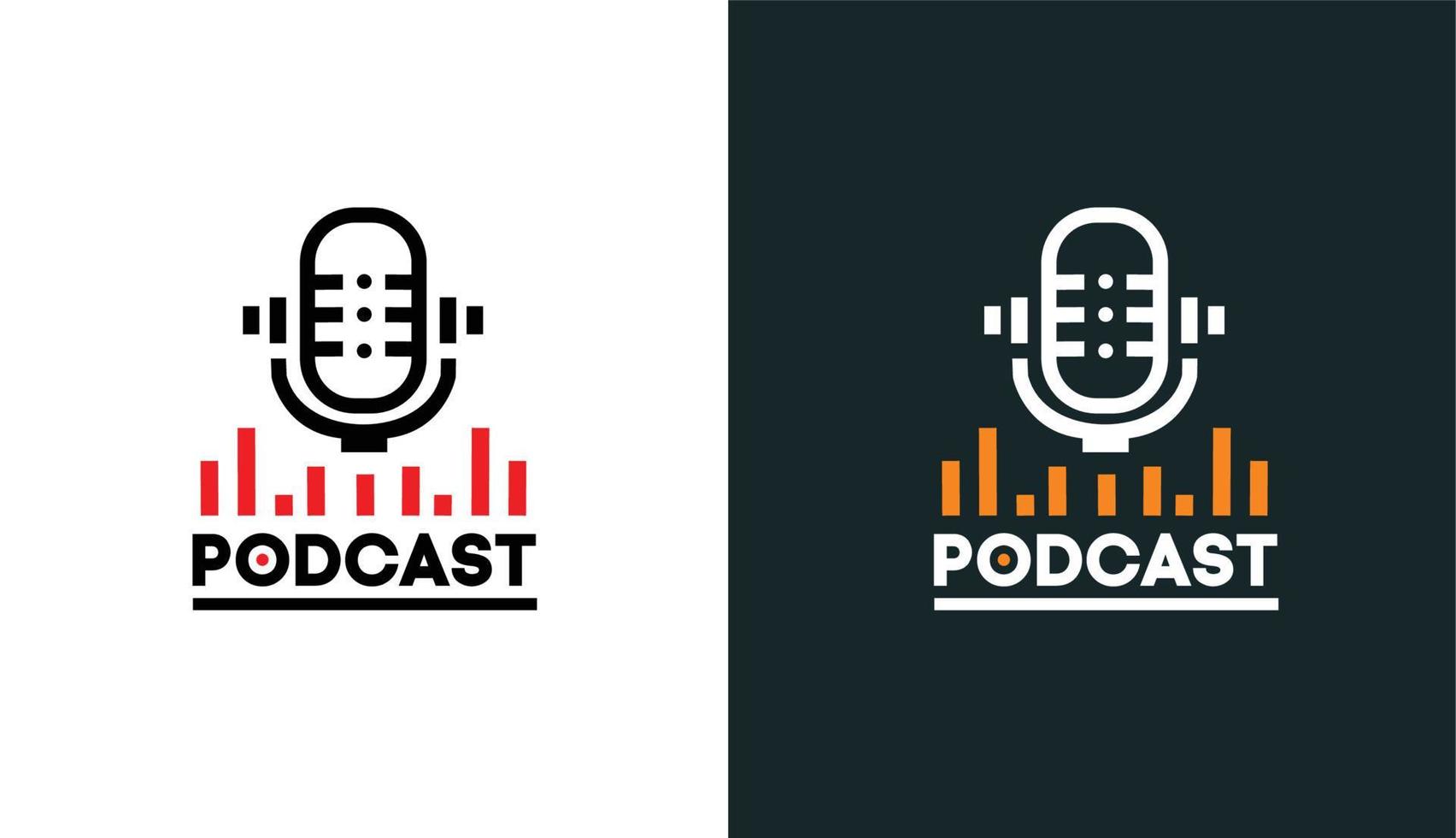 minimalist podcast logo with musical scale splash, simple logo for brand and company vector