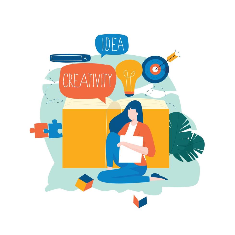 Education, distance education, internet studying, e-learning, remote learning flat vector illustration. Online classes, training courses, tutorials, home learning design for mobile and web graphics