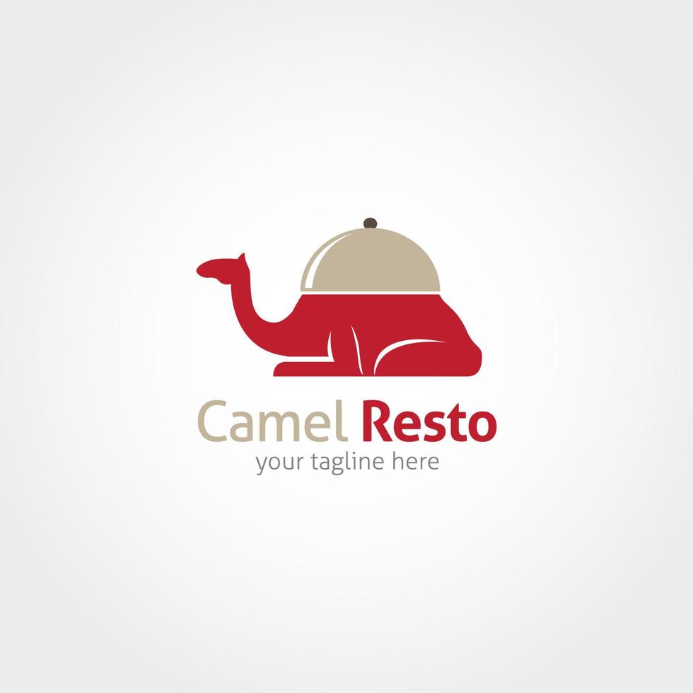 diseño de vector de logotipo de camello