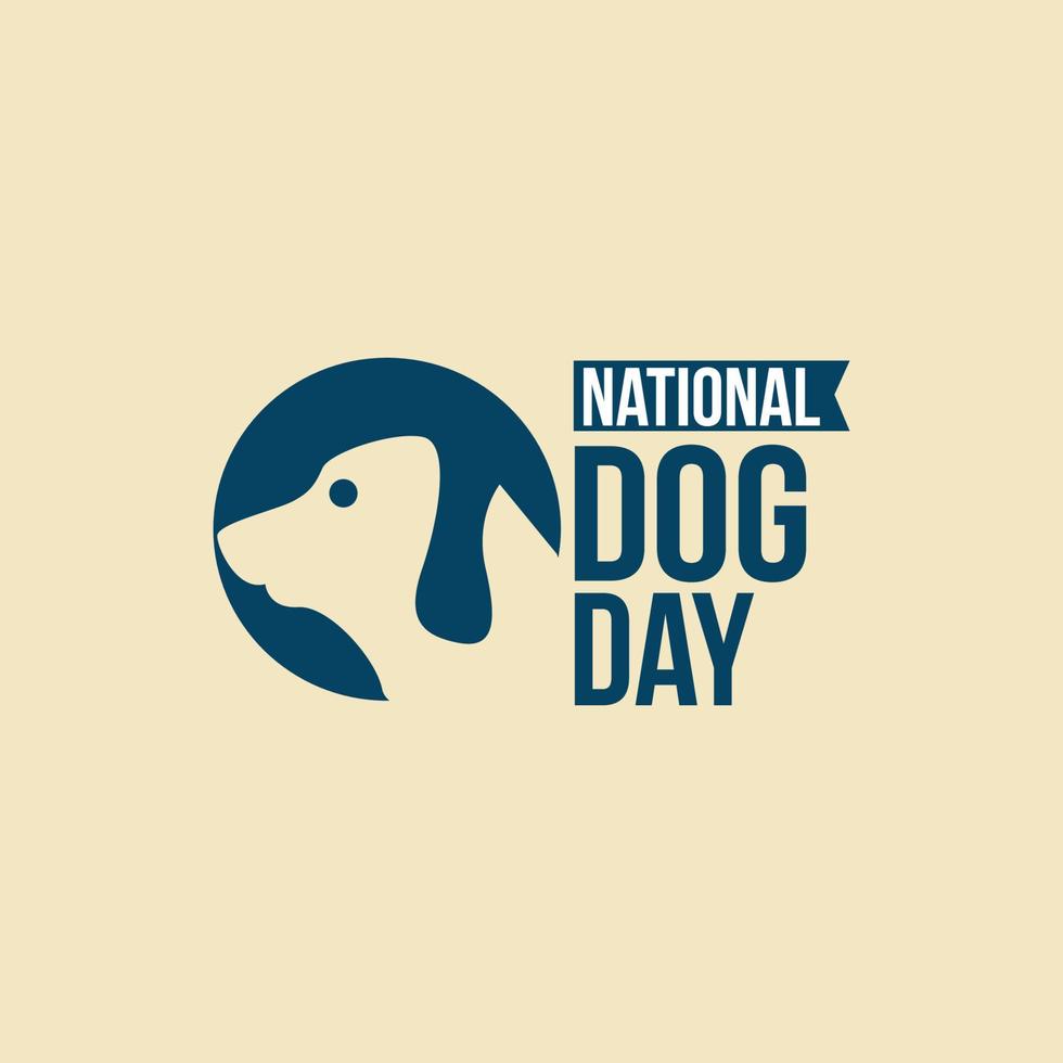 National dog day vector design