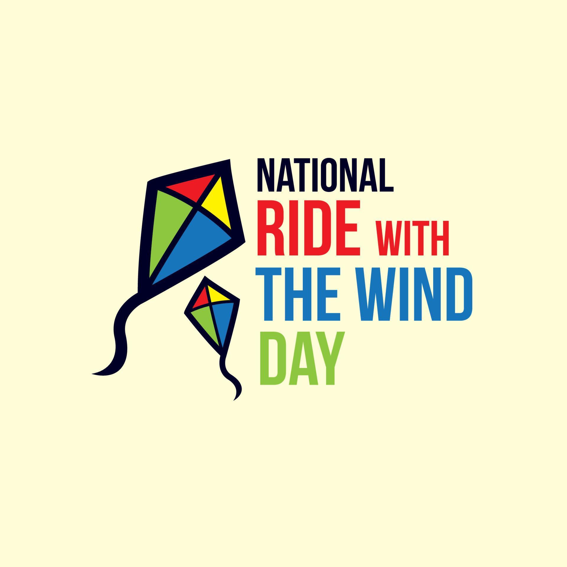 National ride the wind day vector design 6181963 Vector Art at Vecteezy