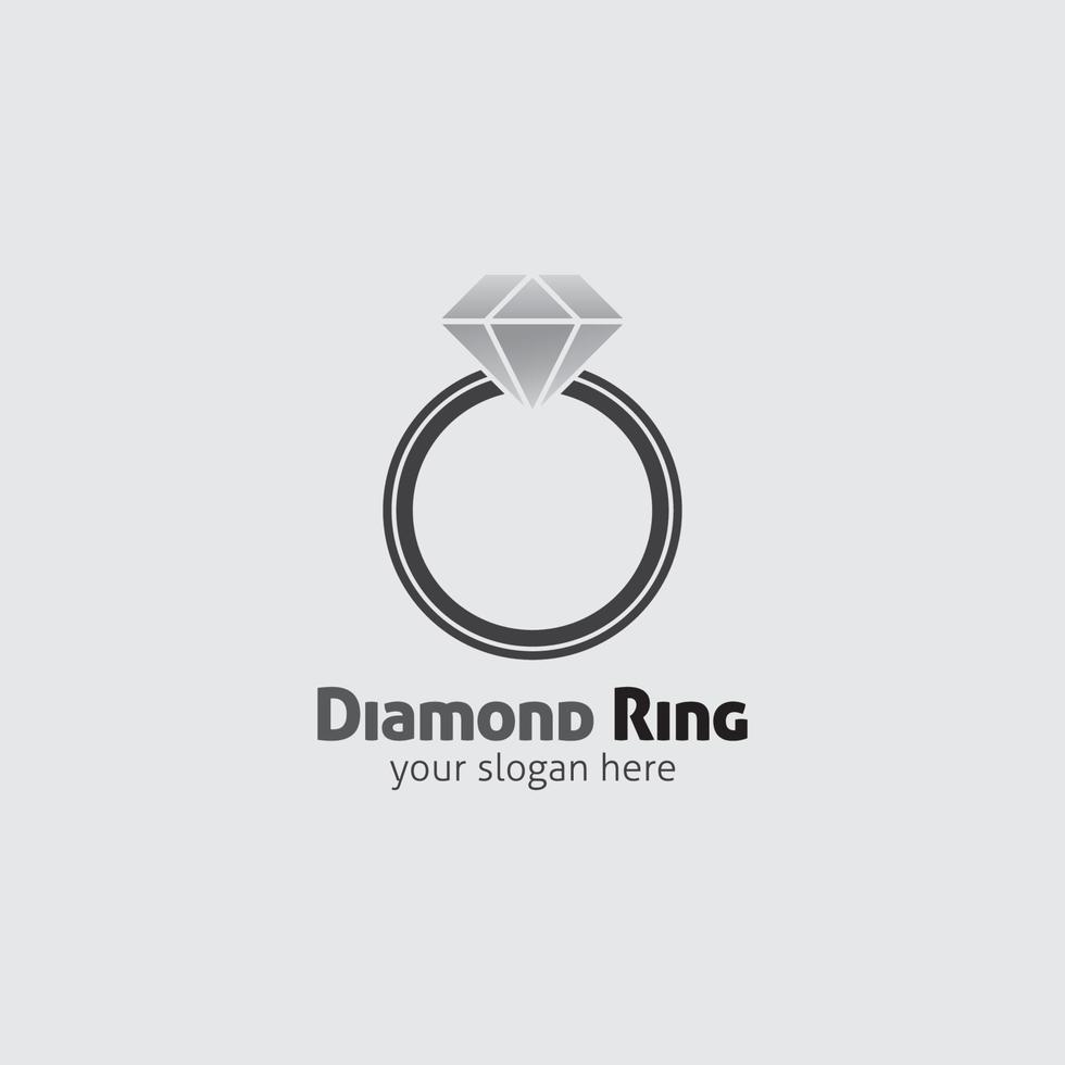 Ilustración de diseño de vector de logotipo de diamante