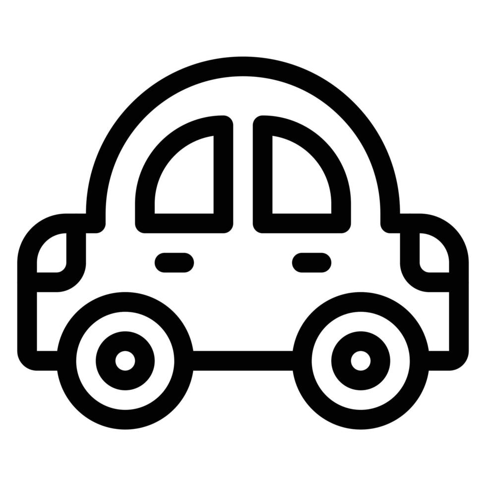 simple toy car vector icon, editable, 48 pixel