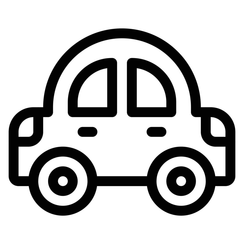 simple toy car vector icon, editable, 48 pixel