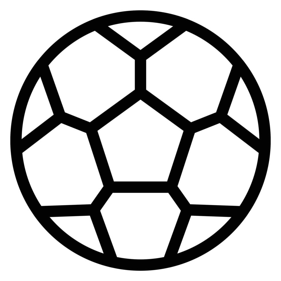 icono de vector de balón de fútbol simple, editable, 48 píxeles