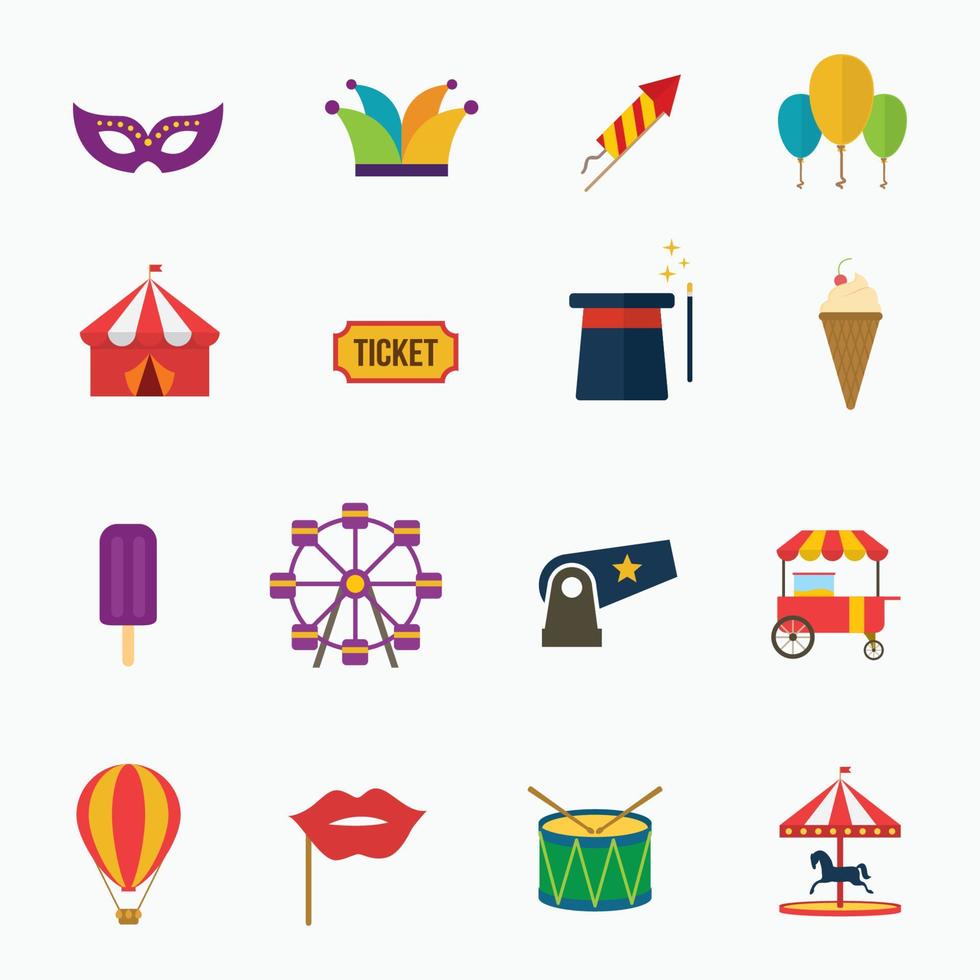 Carnival icon object vector design