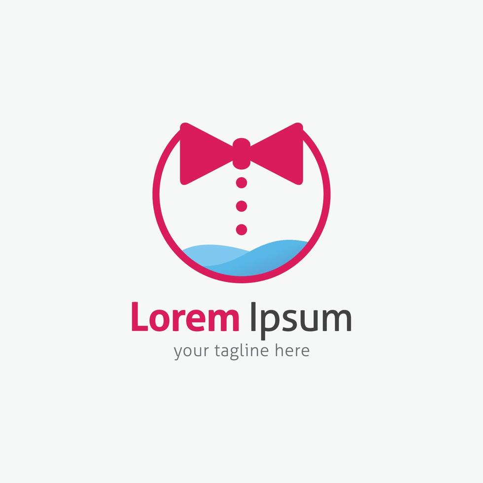 Laundry logo vector design illustration