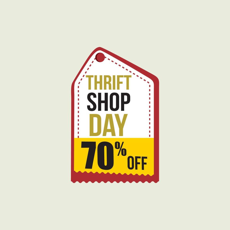 Thrift shop day vector design