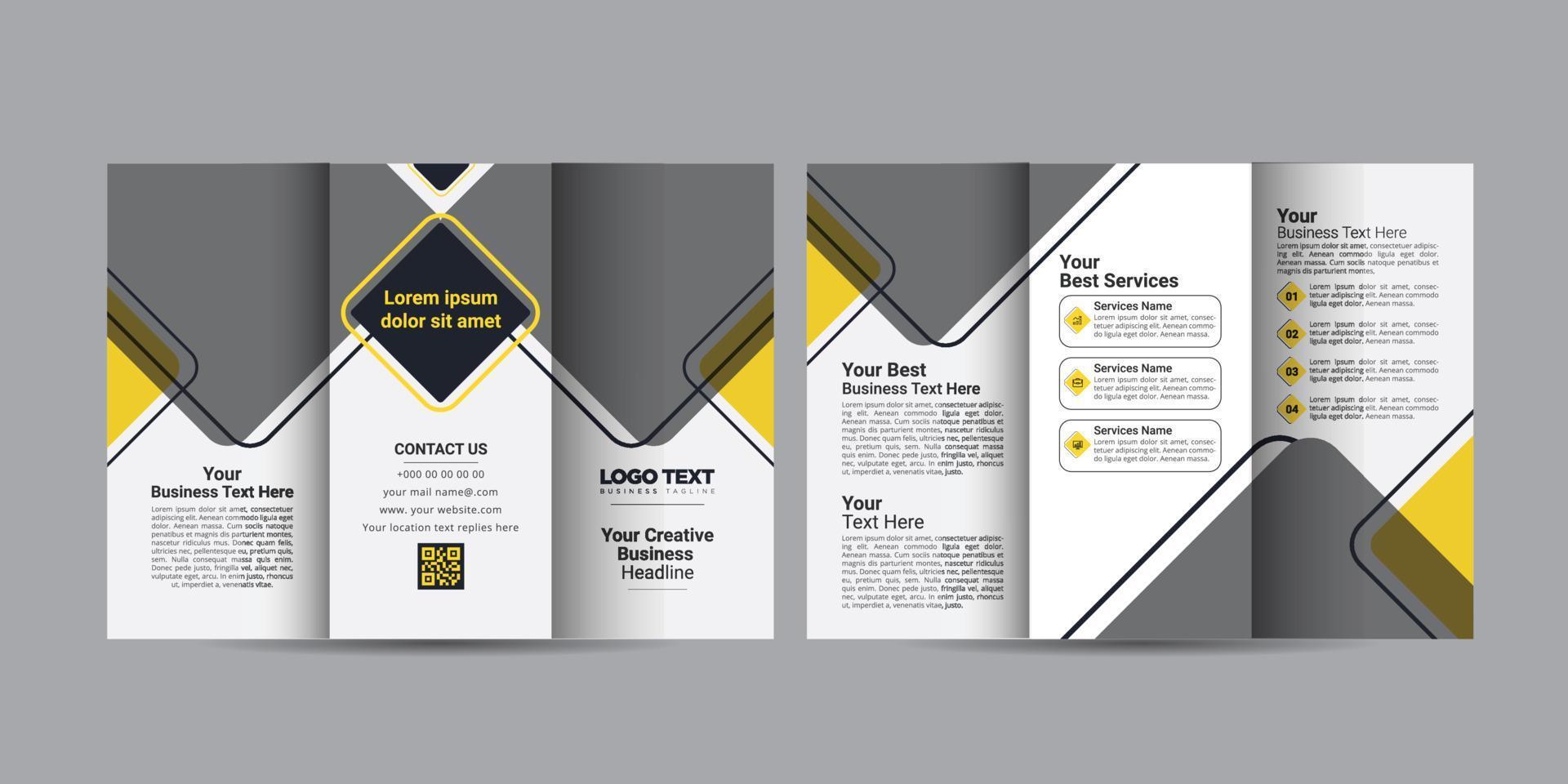 Creative Business Tri-Fold Brochure vector