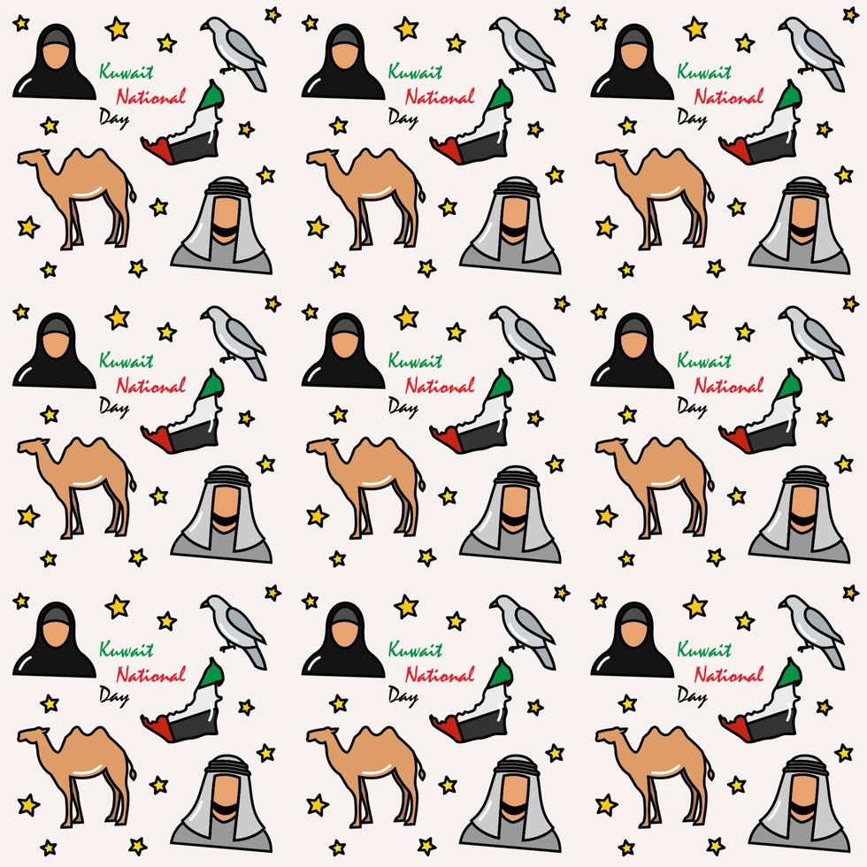 Kuwait National Day doodle seamless pattern vector design 6182208 Vector Art at Vecteezy Kuwait National Day doodle seamless pattern vector design 6182208 Vector Art at Vecteezy