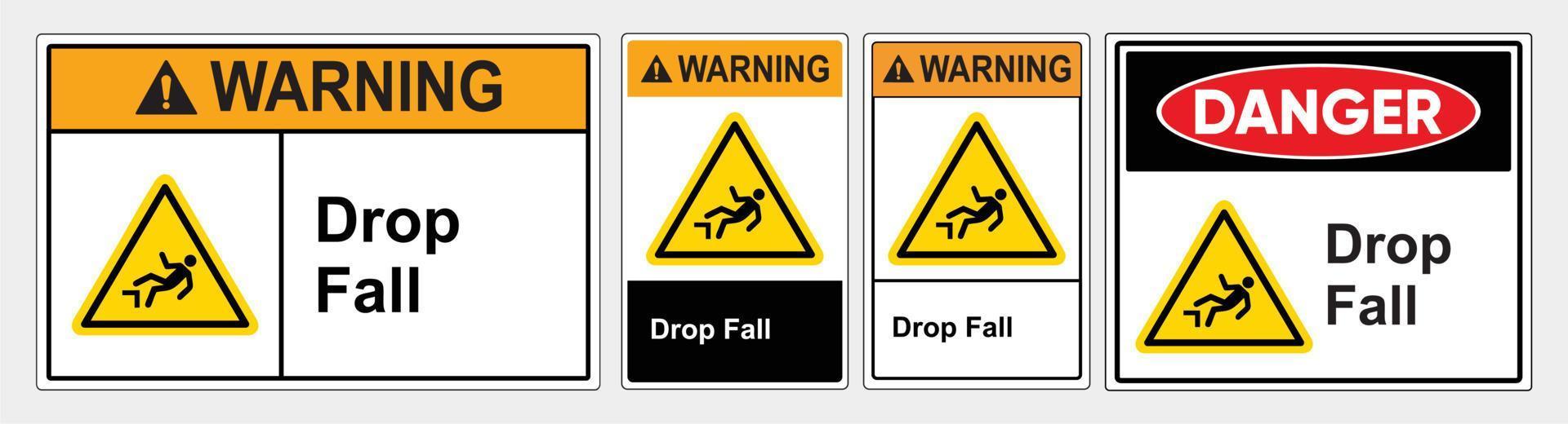 Crushing of hand sign. warning caution board. Safety sign Vector Illustration.