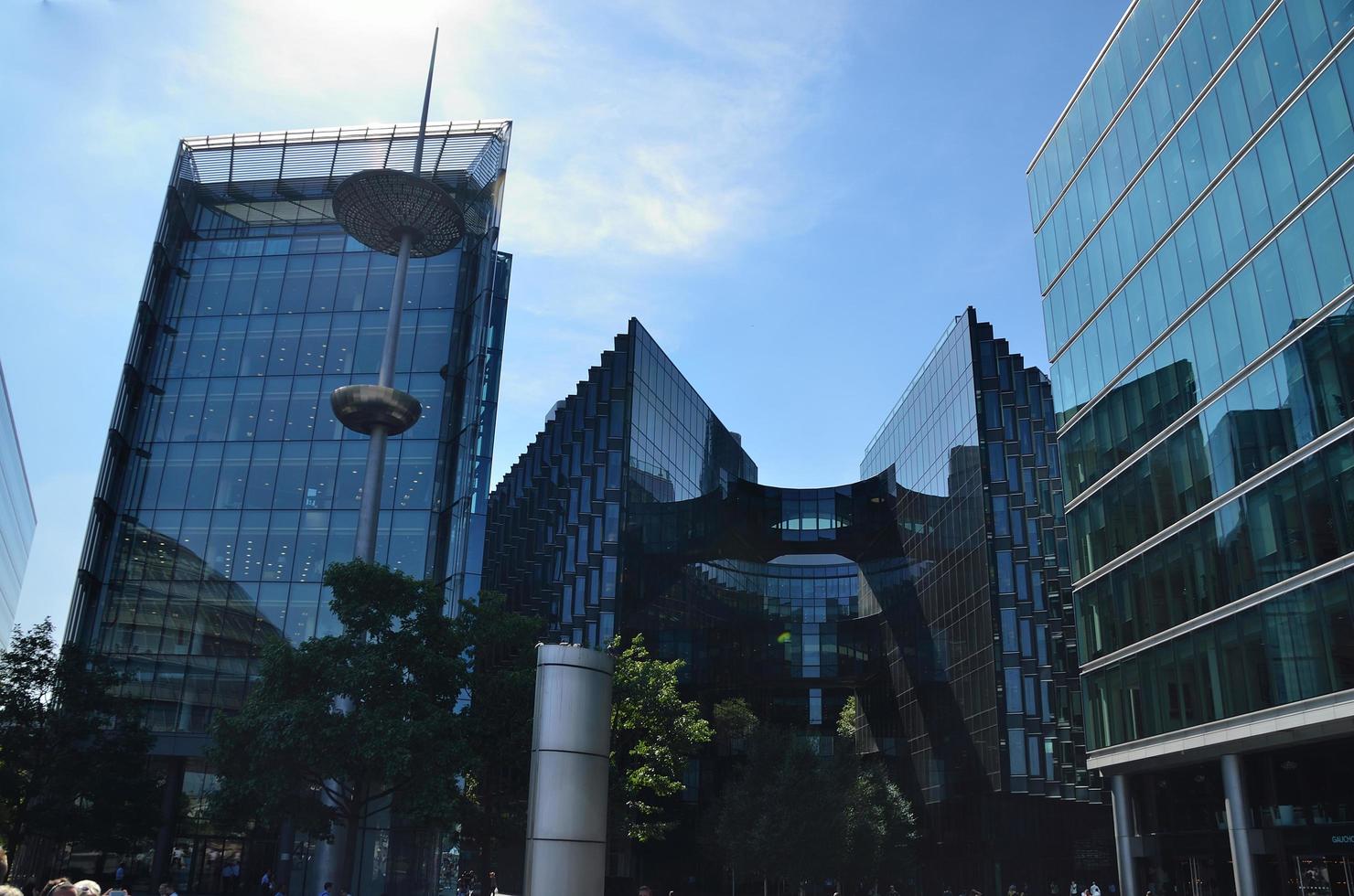 building with glass in london photo