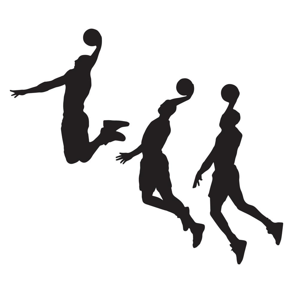 Basketball player silhouette vector