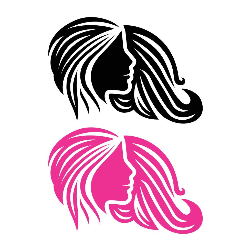 hair beauty spa cosmetic salon logo vector